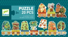 Puzzle Vláčik so zvieratkami