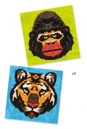 Mozaika Tiger a gorila
