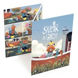 Prepisovacie obrázky Komiks k dotvoreniu Sailor and Gipsy