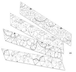 Origami - maľovanie - Hviezdne mandaly