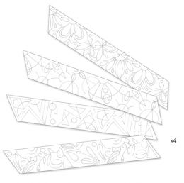 Origami - maľovanie - Ružičkové mandaly