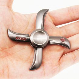 Fidget Spinner Ninja Naruto - antistresová hračka - kovový, strieborný