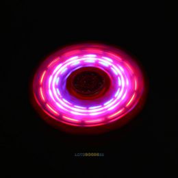 Fidget Spinner LED - antistresová hračka - trblietavý červený