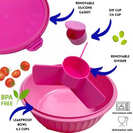 Krabička na jedlo Poke Bowl Guava Pink