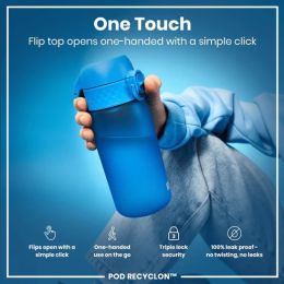 Fľaša na pitie Leak Proof Blue, 400 ml
