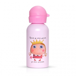 Nerezová fľaša pre deti Princezná - 0 ks