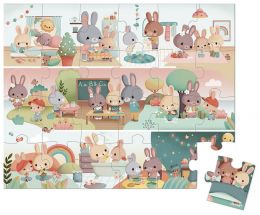 Puzzle Môj deň - zajačikovia