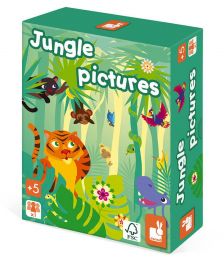 Logická hra pre deti Obrázky z džungle - 0 ks
