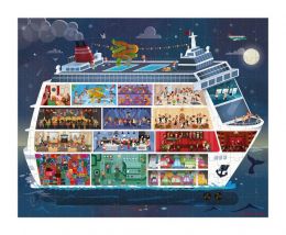 Puzzle Námorná plavba - veľká loď - 100-200 kusov