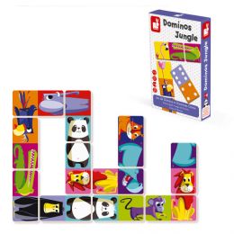 Obojstranné veľké domino - puzzle Zvieratká z džungle - 0 ks