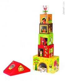 Domčeky pre zvieratká - krabičková veža Statok