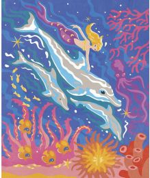 Kreatívna sada Maľovanie podľa čísel Delfíny