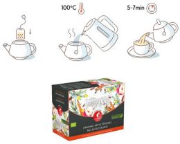 Čaj Big Bag Bio Rooibos Apple Strudel 20 x 3,5 g