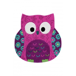 Detský koberec Little Owl ružová SM-3659-04 - 1 ks
