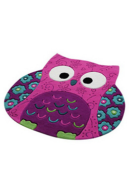 Detský koberec Little Owl ružová SM-3659-04