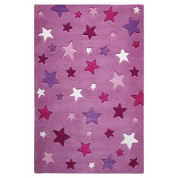 Detský koberec Simple Stars ružová 1 SM-3984-09 - 1 ks