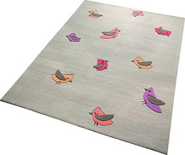 Detský koberec Birdie ružový 1 ESP-4012-03