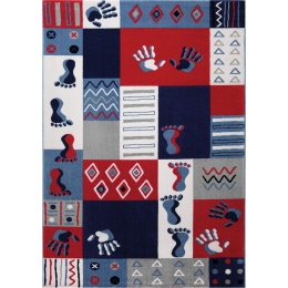 Detský koberec Hands and Feet modrý 2 WH-0761-03 - 1 ks