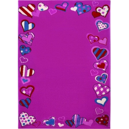 Detský koberec Just Hearts ružový 1 WH-0766-03 - 1 ks