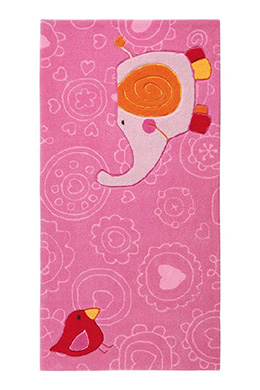 Detský koberec Happy Zoo Elephant ružový 1 SK-3342-01