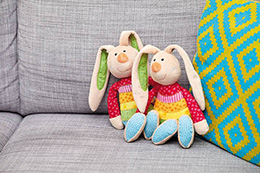 Detský koberec Rainbow Rabbit 1 SK-0523-02 červený