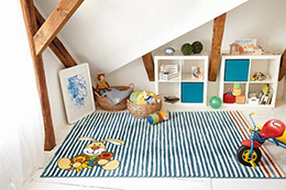 Detský koberec zajačik Semmel Bunny modrý 3 SK-0527-01