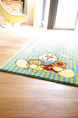 Detský koberec zajačik Semmel Bunny 1 SK-0527-02 zelený