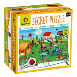 Puzzle XXL tajomstvo s lupou - Farma - 0 ks
