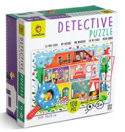 Detektívne puzzle s lupou Dom - 0 ks