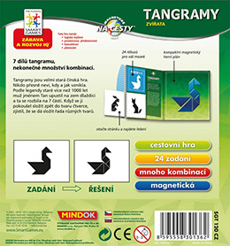 Tangramy: Zvieratá - magnetická cestovná hra