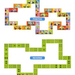 Obojstranné domino - puzzle Dopravné prostriedky