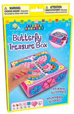 Vytvor si škatuľku na poklady - motýľ