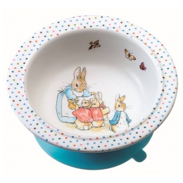 Detská miska s prísavkou králiček Peter Blue - 0 ks