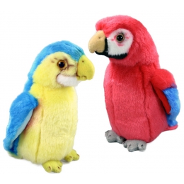 Plyšový papagáj - žltý - 0 ks