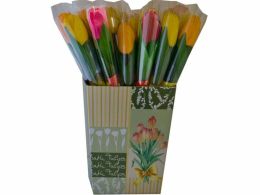 Mydlový kvet tulipánu na stonke, mix farieb - 1 ks