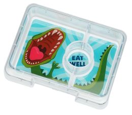 Krabička na desiatu - desiatový box Snack - Surf Blue Dino