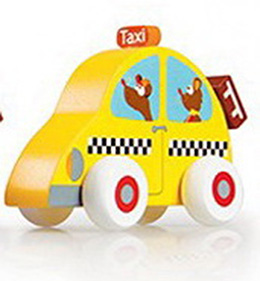 Drevené auto taxi