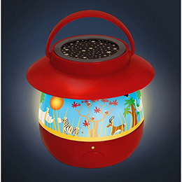 Detská nočná lampička s projektorom Safari