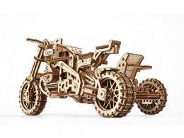 Mechanická 3D stavebnica - Motorka s vozíkom