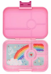 Yumbox Krabička na svačinu - svačinový box XL Tapas 4 - Capri Pink Rainbow
