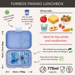 Krabička na desiatu - desiatový box Panino - Hazy blue Panther