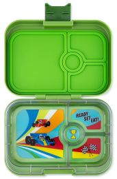 Yumbox Krabička na svačinu - svačinový box Panino - Matcha green Race cars