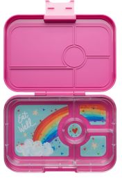 Yumbox Krabička na svačinu - svačinový box XL Tapas 4 - Malibu Purple Rainbow