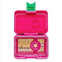 Krabička na desiatu - desiatový box Minisnack, tmavo ružová - 0 ks