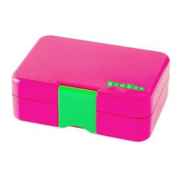 Krabička na desiatu - desiatový box Minisnack, tmavo ružová