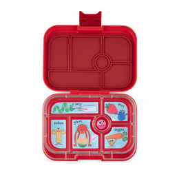 Yumbox Krabička na svačinu - svačinový box Original - Wow Red Funny Monsters