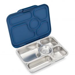 Yumbox Krabička na svačinu - svačinový box nerezový Presto RVS 5 - Santa Fe Blauw