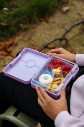 Krabička na desiatu - desiatový box Snack - Lavande Purple Unicorn