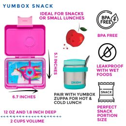Krabička na desiatu - desiatový box Snack - Lavande Purple Unicorn