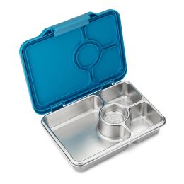 Yumbox Krabička na svačinu - svačinový box nerezový Pret RVS 4 - Normandy Blue